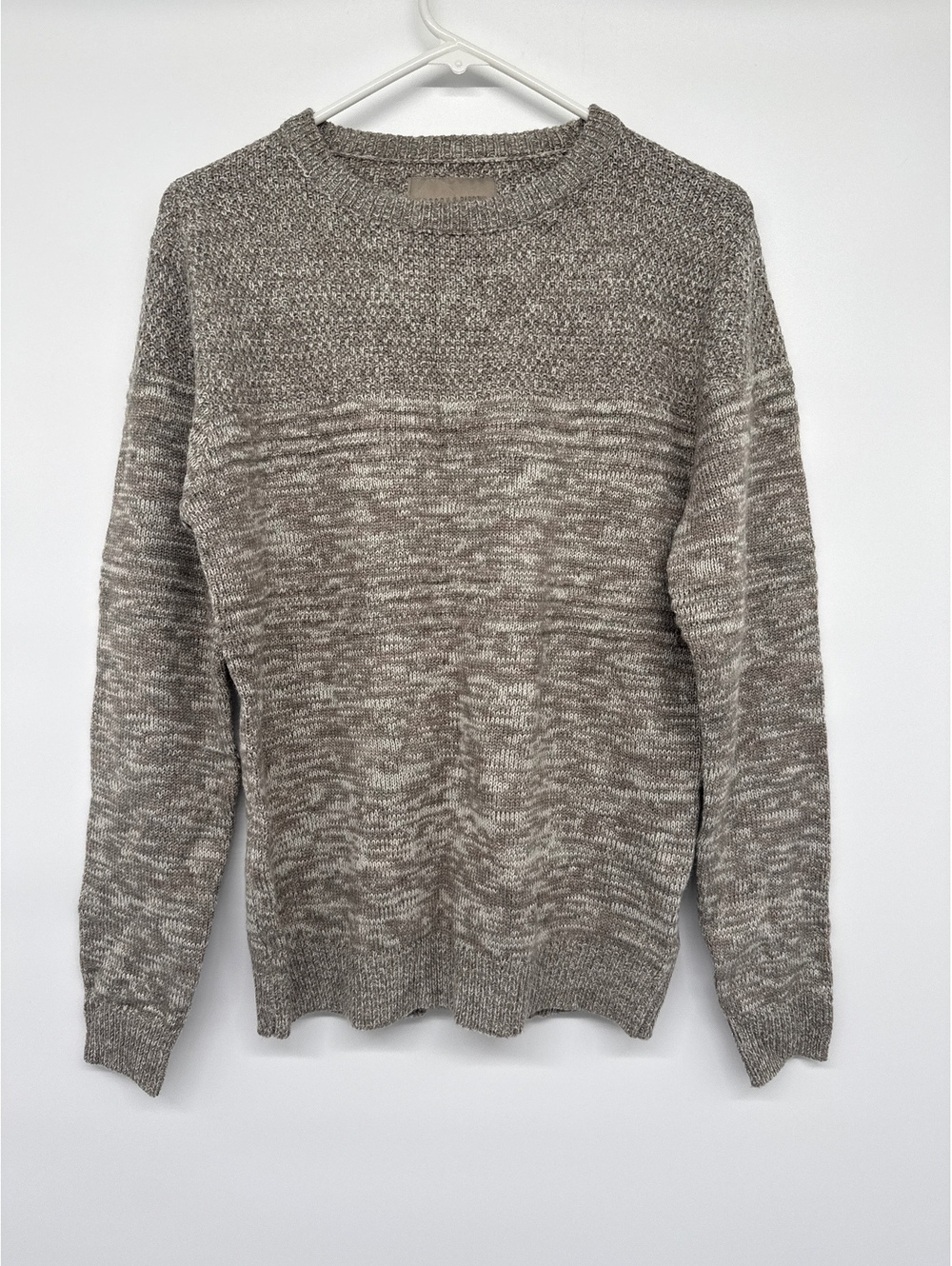 Hudson & Barrow Men’s Beige Acrylic Sweater Size Small